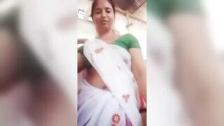 Gouthami reddy manthena removing saree blouse showing Nude boobs to husband