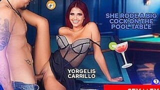 She Rode A Big Black Cock On The Pool Table . Yorgelis Carrillo