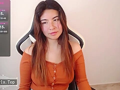 Super slim super cute big boobs teen babe cam show