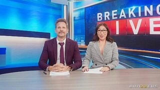 Newsroom Orgy: Nicole Doshis Wild Ride