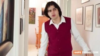 Katerina DeVille and her stepbrother love spending Fridays at home seeing porn together-a naughty, dissolute, and naughty activity.