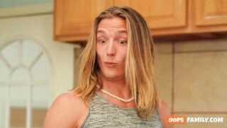 After a long phone call, Ashley Alexander returned to the kitchen and found her stepbrother engrossed in the hottest xxx porn she had ever seen!