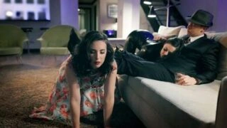 I fuck my submissive wife and my small tit mistress together