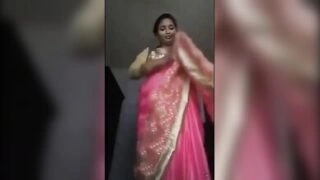 Gouthami reddy manthena removing Hot Saree blouse black bra & panty showing big juicy milky boobs and pussy video xxx viral ???