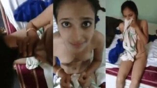 Cute Desi First Blowjob Gag