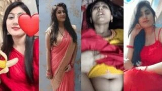 Wife Pura Andar Red Saree