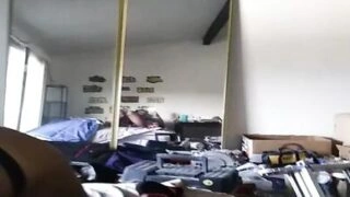 Hot Ebony Babe Gives Sloppy Interracial Blowjob and Swallows Every Drop