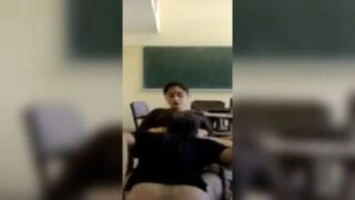 Teacher made the student sit on the chair and had a xxx fuck